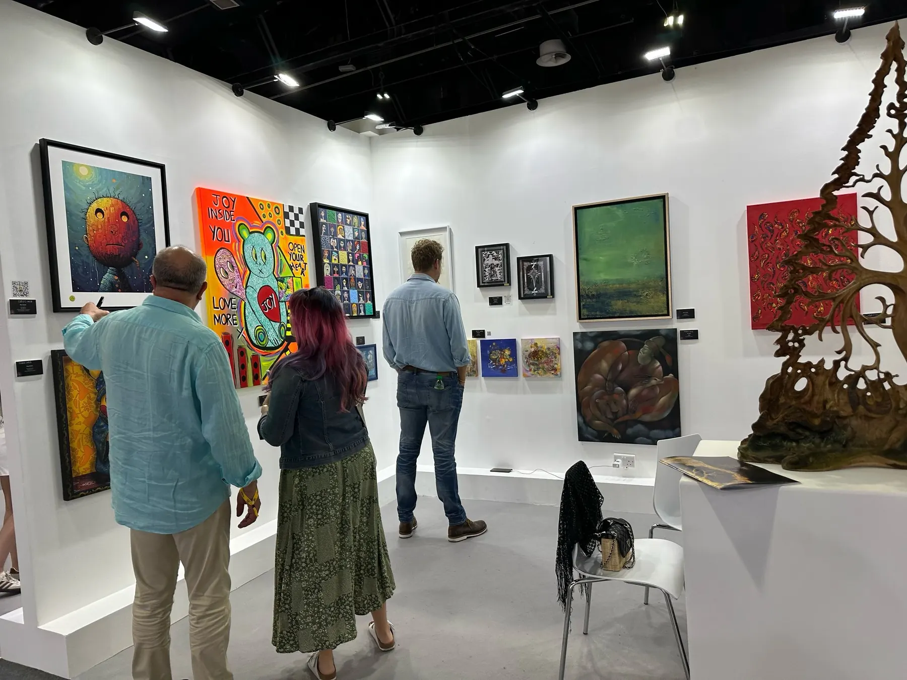 Visitors at ArtisArt Gallery, World Art Dubai